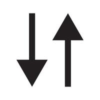 set of two up and down arrows vector