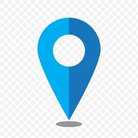 icon of simple forms of point of location vector