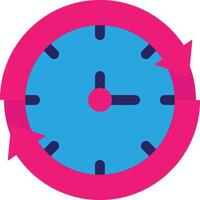 Time Clock Efficiency Schedule vector