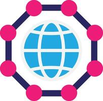 Network Connection Internet Global vector