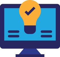 LightEfficiency Bulb Idea vector