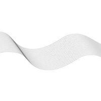 Undulate Grey Wave Swirl, frequency sound wave, twisted curve lines with blend effect. vector