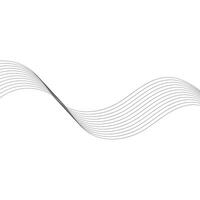 Undulate Grey Wave Swirl, frequency sound wave, twisted curve lines with blend effect .. vector