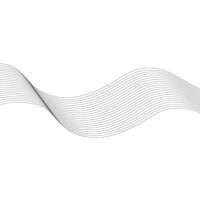Grey Wave Swirl, frequency sound wave, twisted curve lines with blend effect .. vector