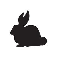 Rabbit icon on white background vector