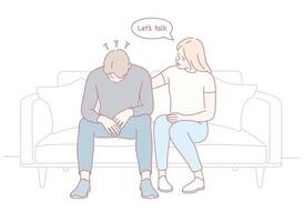 Emotional Support During Challenging and Difficult Times is Essential for Everyone vector