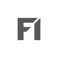 FI Letter monogram Initial Logo Design Template Illustration. FI elegant and Professional icon design vector