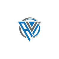 AVI Letter monogram Initial Logo Design Template Illustration. AVI elegant and Professional icon design vector
