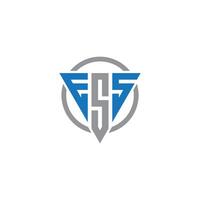 ESS Letter monogram Initial Logo Design Illustration. ESS elegant and Professional icon design vector