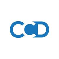 CCD Letter monogram Initial Logo Design Template Illustration. CCD elegant and Professional icon design vector