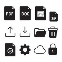 File and Document Icons vector