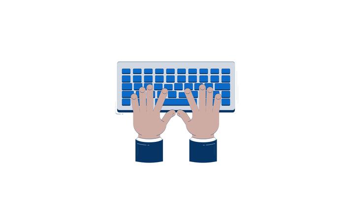 Animated Keyboard Stock Video Footage for Free Download