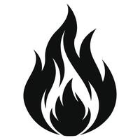 Modern Abstract Flame Symbol vector