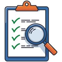 check list flat icon task management isolated illustration on white background vector