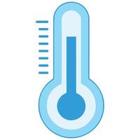 Cold temperature thermometer isolated illustration on white background vector