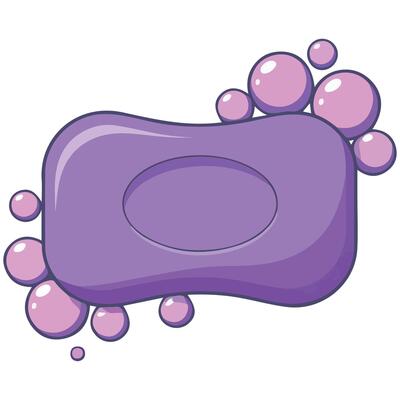 Soap bar set skincare isolated illustration on white background