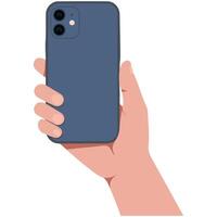 mobile phone camera technology device isolated illustration on white background vector