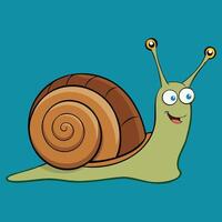 Slow Snail Icon Design vector