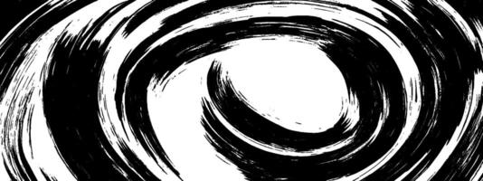 Vintage woodcut illustration featuring circular brush strokes in dynamic swirl pattern vector