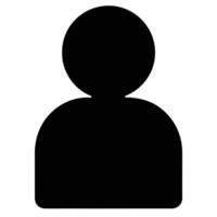 User Icon Silhouette Of Person Graphic Symbol User Interface Design Element vector