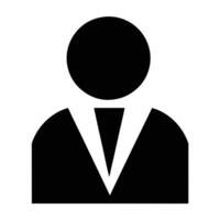 Generic User Icon Silhouette For Profile Avatar Business Representation Flat Design vector