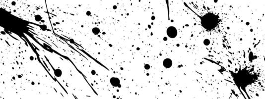 Vintage woodcut illustration featuring splattered ink dots in various sizes and patterns vector