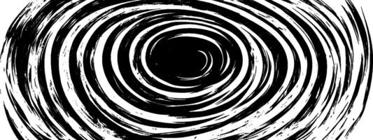 Vintage woodcut illustration depicting concentric swirling patterns and shapes vector