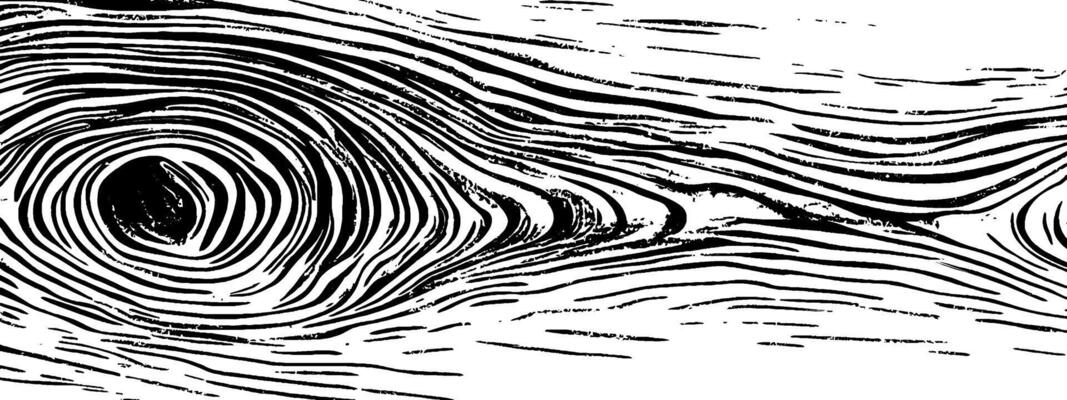 Vintage woodcut texture illustration of natural wood grain patterns for design
