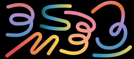 Abstract 3D gradient background with trendy fluid shapes, dynamic waves, and colourful swirls. Modern design template with a fun, organic flow vector
