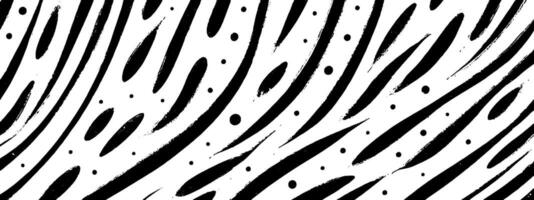 Vintage woodcut illustration depicting continuous polka dot patterns and flowing lines vector