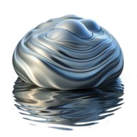 beautiful classic Abstract Distorted Reflection in Water Ripples Transparent Background genuine png