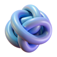 extraordinário minimalista abstrato rotações e nós isolado em transparente fundo exclusivo png