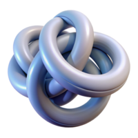 beautiful abstract Abstract Loops and Knots Isolated on Transparent Background high quality png