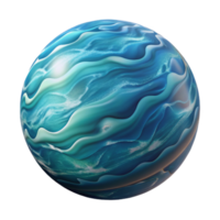 vibrant modern Abstract Ocean Current Isolated on Transparent Background high quality png