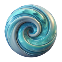 elegant abstract Abstract Ocean Swirl Transparent Background Isolated professional png