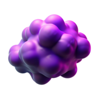 stunning artistic Abstract Purple Vapor Cloud Cutout with Wispy Texture authentic png