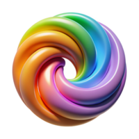 wonderful rustic Abstract Swirling Rainbow Isolated Element professional png