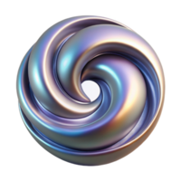 beautiful traditional Abstract Titanium Swirl Isolated on White authentic png