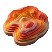 extraordinary abstract Abstract Topographic Art Cutout Warm Colors professional png