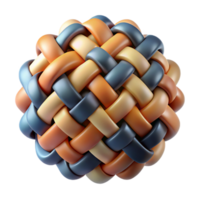 serene traditional Abstract Weaving Fragment Isolated on Transparent Background original png
