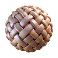 magnificent classic Abstract Weaving Fragment Isolated on Transparent Background premium png