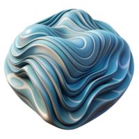stunning rustic Abstract Wave Pattern with Depth Illusion Transparent premium png