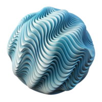 beautiful classic Abstract Wave Pattern with Depth Illusion Transparent authentic png