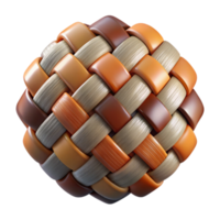 elegant minimalist Abstract Weaving Fragment Isolated on Transparent Background exclusive png