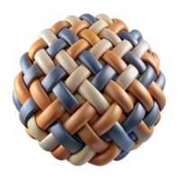 extraordinary rustic Abstract Weaving Isolated Element with Blue Accents authentic png