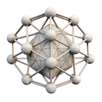 serene contemporary Abstract Web of Connections Cutout on Transparent Background professional png