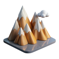 beautiful rustic Aeropex Ascenders Mountain Range Isolated Element high quality png