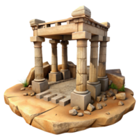 magnificent abstract Ancient Valley Ruins with Transparent Background exclusive png