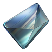 vibrant creative Angled Glass Surface with Distorted Reflection Isolated png