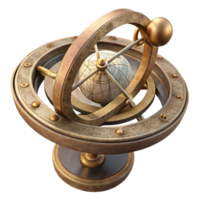 magnificent abstract Antique Astrolabe Side View Cutout Transparent Background original png